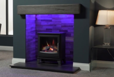 Get the Look and Feel of a Real Fire With an Electric Stove