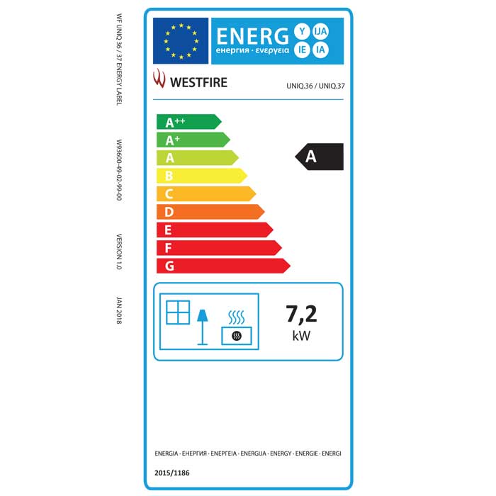 Westfire Uniq 37 Wall Hung SE Wood Burning Stove | Stoves Are Us