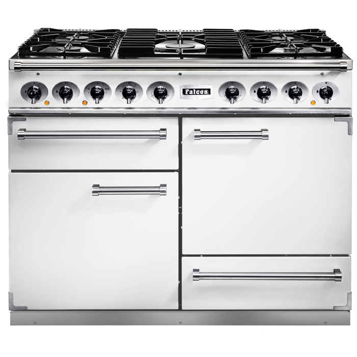 Falcon 1092 Deluxe Dual Fuel Range Cooker - White