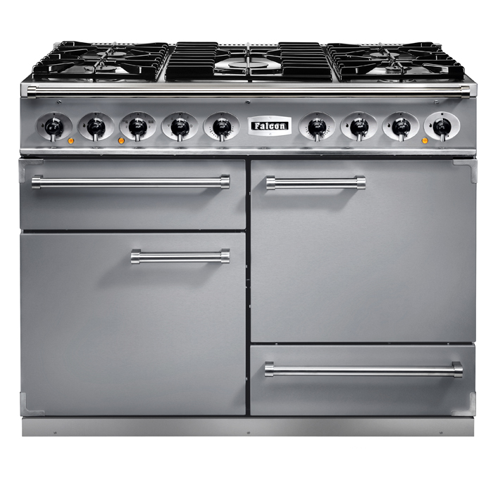Falcon 1092 Deluxe Dual Fuel Range Cooker - Stainless Steel