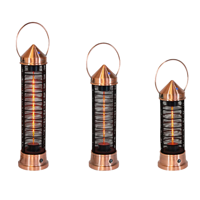 Kalos Copper Lantern Electric Heater, Large | Stoves Are Us