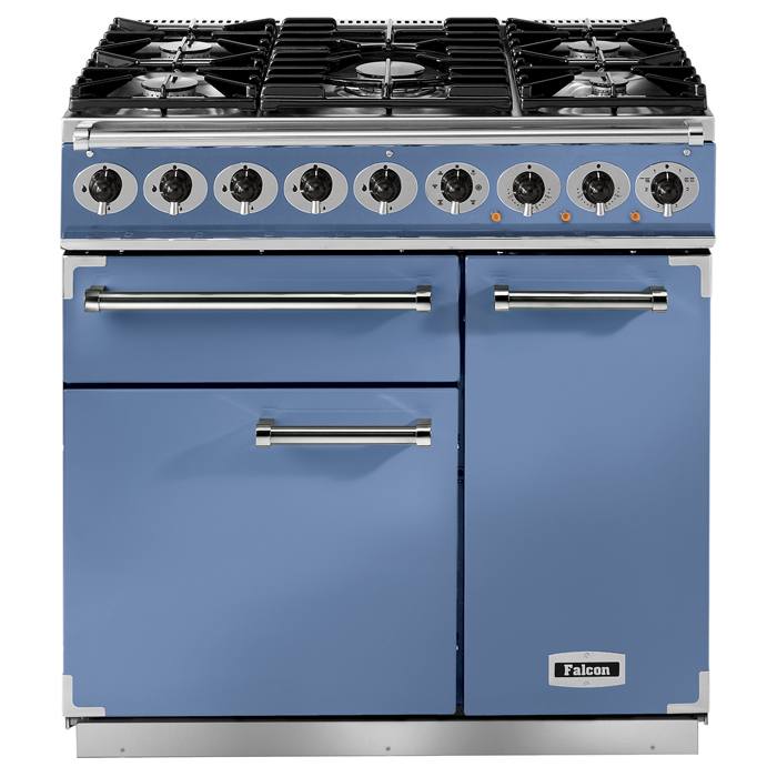Falcon 900 Deluxe Dual Fuel Range Cooker - China Blue
