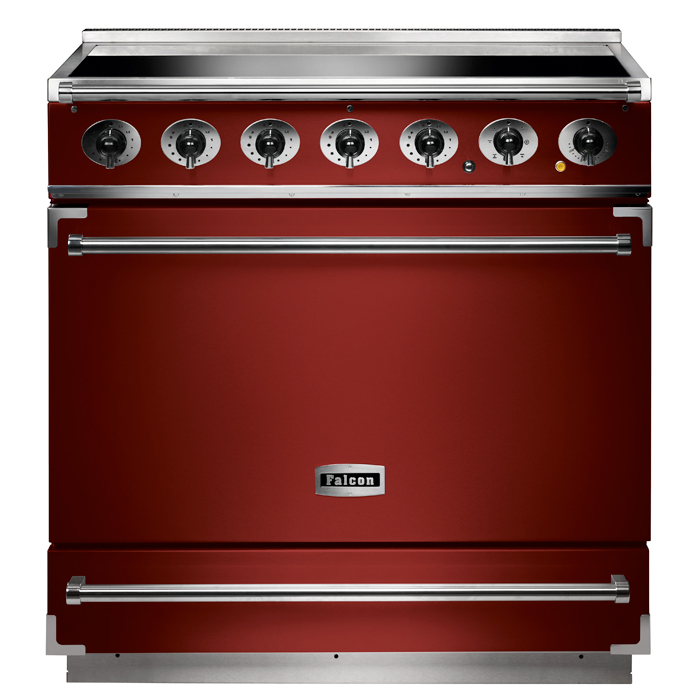 Falcon 900s Single Cavity Induction Electric Range Cooker - Cherry Red
