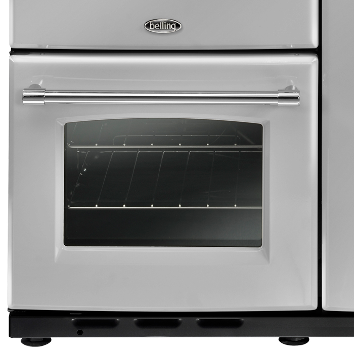 Belling Farmhouse 90DFT Silver 90cm Dual Fuel Range Cooker