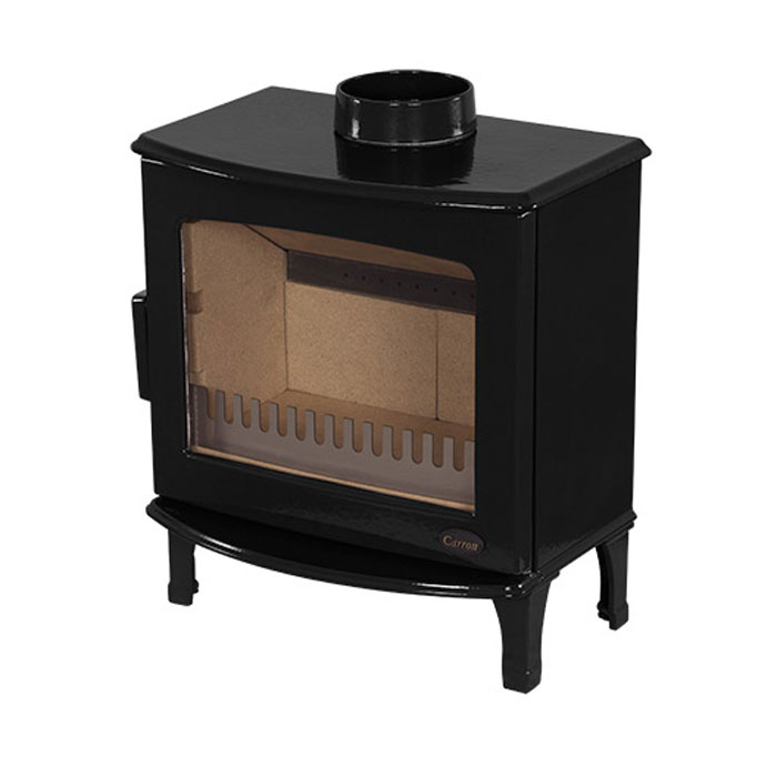 Carron 5kW ECO Black Enamel Wood-Burning Stove | Stoves Are Us
