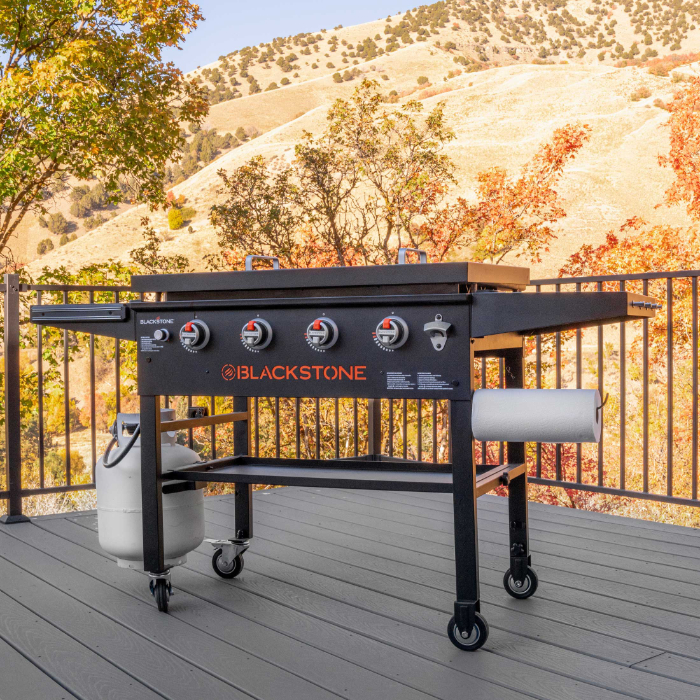 Blackstone 1923 Ar Fryer Combo & Four Burners Stanless Steel Gas Hood