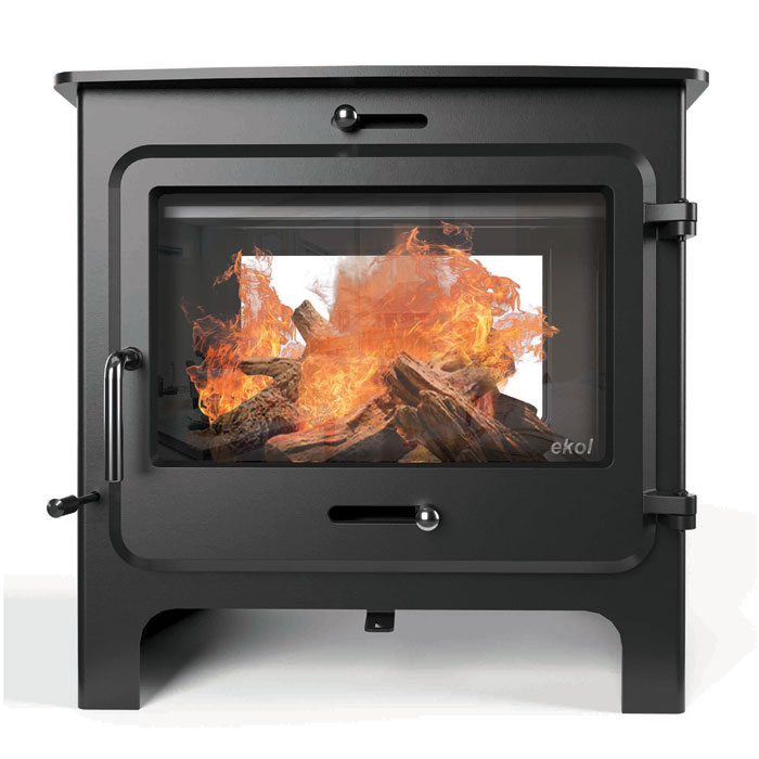 Ekol Clarity Double Sided Multi-Fuel / Wood Burning Stove | Stoves Are Us