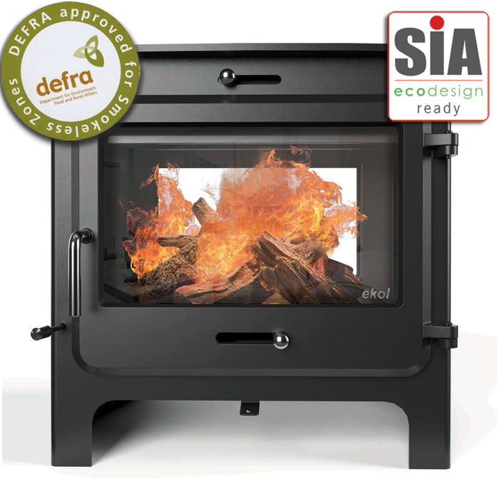 Ekol Clarity Double Sided Multi-Fuel / Wood Burning Stove | Stoves Are Us