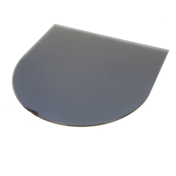 Semi Circle Floor Plate, Smoked Glass