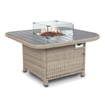 Kettler Palma Grande Fire Pit Table, Oyster
