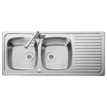 Leisure Linear LR1160DB/ 2 Bowl Stainless Steel Sink