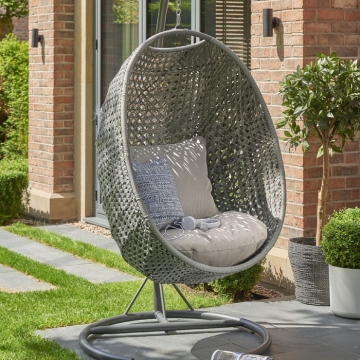 Norfolk Leisure Handpicked Goldcoast Single Swing Chair, Grey