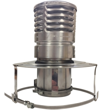 125mm Pot Hanging Cowl For Gas - Stainless Steel