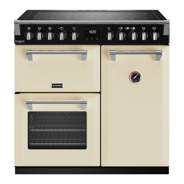 Stoves Richmond Deluxe D900Ei RTY Cream 90cm Induction Range Cooker, Rotary Control