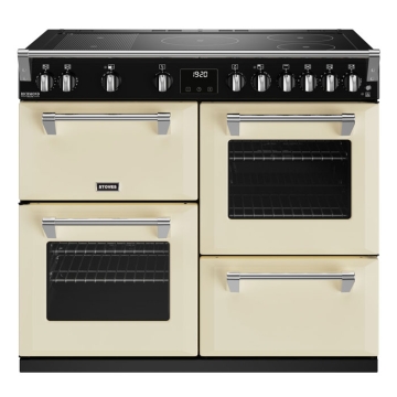 Stoves Richmond Deluxe D1000Ei RTY Cream 100cm Induction Range Cooker, Rotary Control