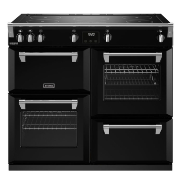 Stoves Richmond Deluxe S1000Ei TCH Black 100cm Induction Range Cooker, Touch Control