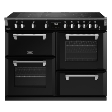 Stoves Richmond Deluxe D1100Ei RTY Black 110cm Induction Range Cooker, Rotary Control