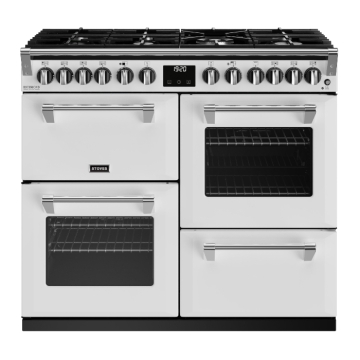 Stoves Richmond Deluxe D1000DF Icy White 100cm Dual Fuel Range Cooker
