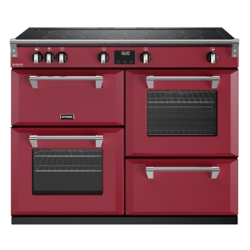 Stoves Richmond Deluxe D1100Ei TCH Chilli Red 110cm Induction Range Cooker, Touch Control