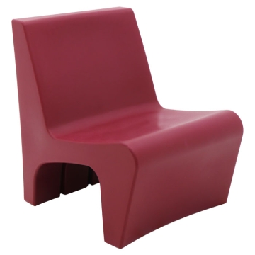Tramontina Berta Lounge Chair, Burgundy