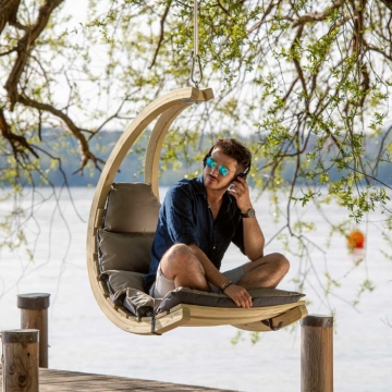 Amazonas Hanging Swing Chair, Anthracite