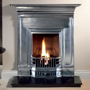 Gallery Barcelona Cast Iron Fireplace, Full Polished