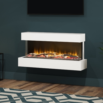 FLARE Avant 750 3-Sided Wall Mounted Electric Fire