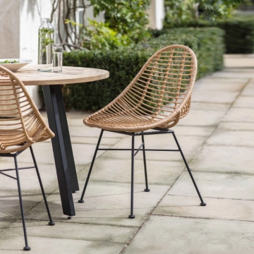 Garden Trading Hampstead Scoop Chairs (Pair)
