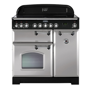 Rangemaster Classic Deluxe 90cm Induction Range Cooker, Royal Pearl 