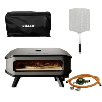 Cozze 13" with Thermometer Pizza Oven Bundle
