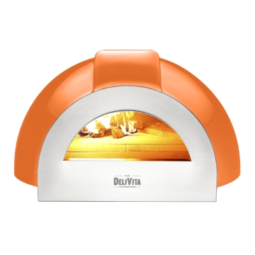 Delivita Pro Duel Fuel Pizza Oven, Orange Blaze