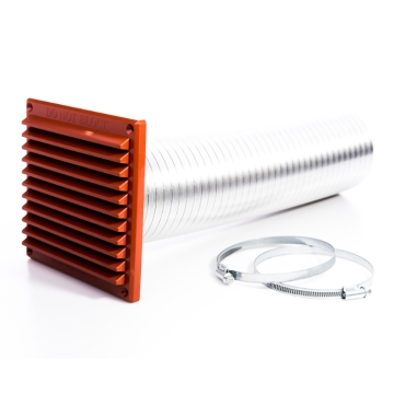 Rytons 82mm Direct Ventilation Kit with 6×3 Louvre Grille