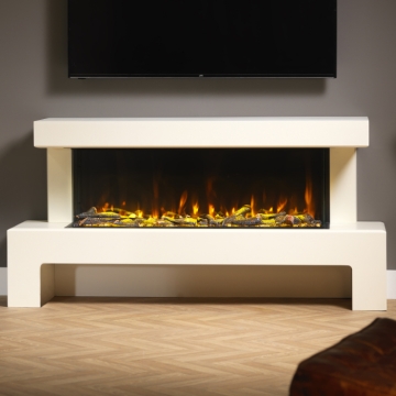 ACR Brindley Floor Standing Electric Fireplace Suite with PR-1200E Built In Electric Fire