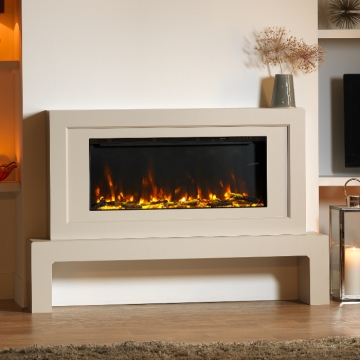 ACR Edgbaston Floor Standing Electric Fireplace Suite with PR-900E Built In Electric Fire