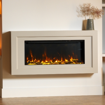 ACR Edgbaston Wall Mounted Electric Fireplace Suite with PR-900E Built In Electric Fire