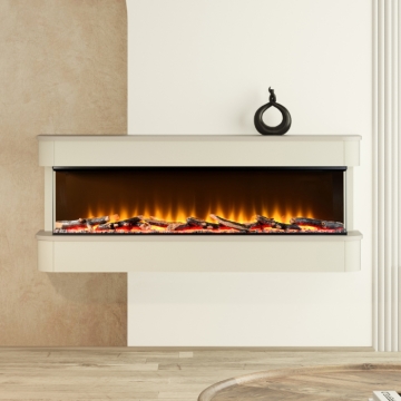 FLARE Juliette 1250 Wall Mounted Electric Fireplace Suite