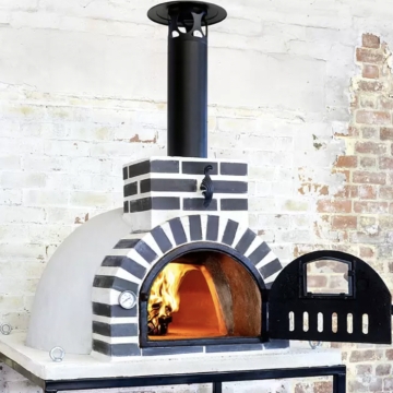 Fuego Clasico 90 Wood Fired Pizza Oven, Grey Concrete
