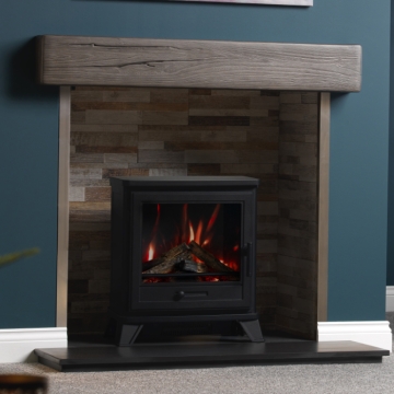 Gallery Grey Oak Timber Effect Non-Combustible 48" Fireplace Beam