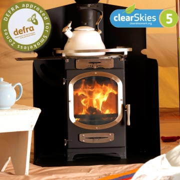 Go Eco Adventurer 5 With Fitted Heatshield Glamping Stove