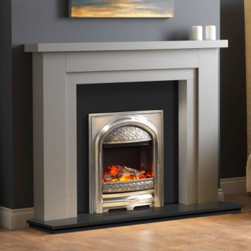 PureGlow Hanley 54" Fireplace Surround, Grey Finish