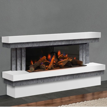 Evonic Gilmour 7 Electric Fireplace with Riser