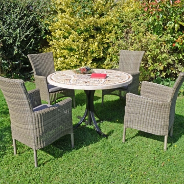 Europa Leisure Montpellier Dining Table with Dorchester 4 Seater Chair Set