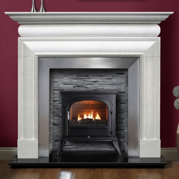 PureGlow Ombersley 58" Limestone Fireplace Surround