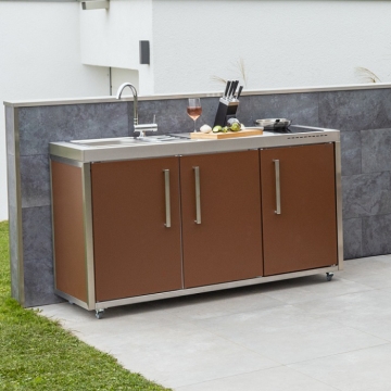 Elfin Mini Outdoor Kitchen 150 with Hob & Sink