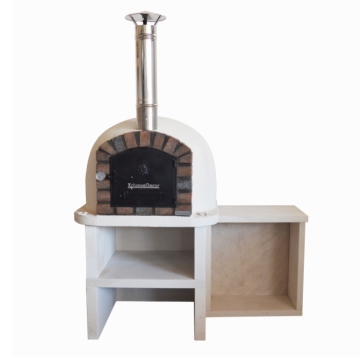 XclusiveDecor Premier Wood Fired Pizza Oven With Stand & Side Table