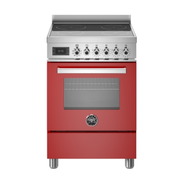 Bertazzoni 60cm Professional Series Induction Top Electric Oven, Rosso Red