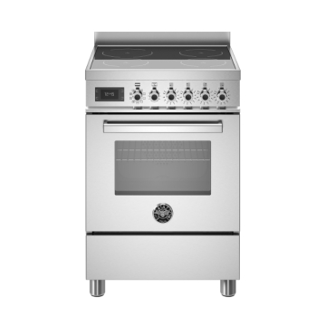 Bertazzoni 60cm Professional Series Induction Top Electric Oven, Stainless Steel
