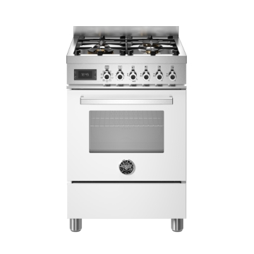 Bertazzoni 60cm Professional Series 4-Burner Electric Oven, Bianco White