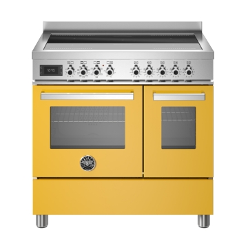 Bertazzoni 90cm Professional Series Induction Top Electric Double Oven, Giallo Yellow