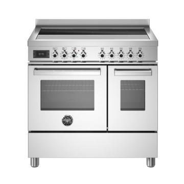 Bertazzoni 90cm Professional Series Induction Top Electric Double Oven, Stainless Steel